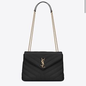 LOULOU SMALL CHAIN BAG IN QUILTED "Y" LEATHER